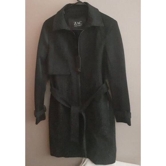 Zac Posen Jacket Black Kaihua Cheetah Pattern Size XS 18" Bust NWT